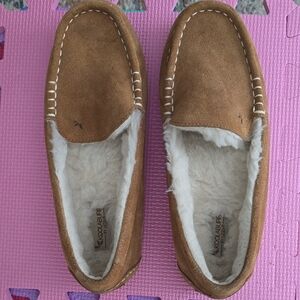 Koolaburra Tan and White Slip-On Loafers
